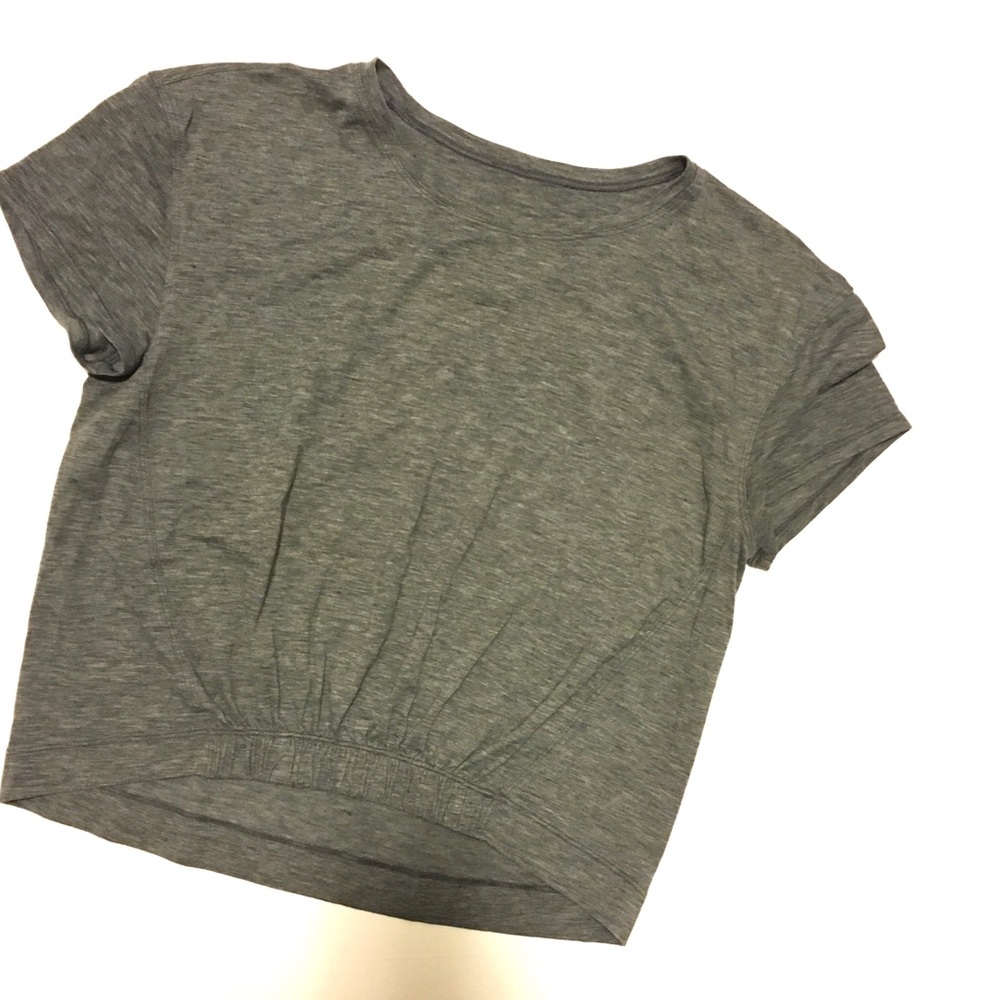 Lululemon Crop Cinch Front Tee Sz 4